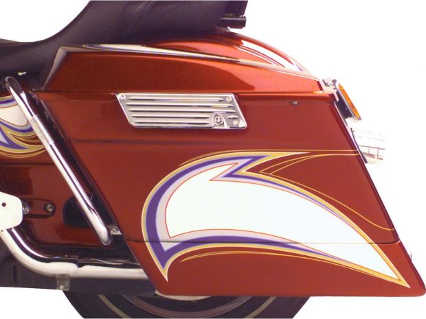 FNDR CVR& S/BAG EXT.FLT/HR93-6 Rear Fender Cover and Saddlebag Extension 