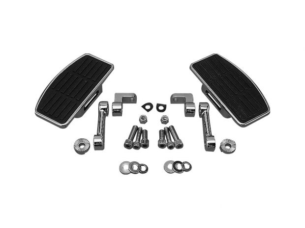 Adjustable Drivers Mini Floorboards Chrome 