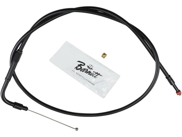 Stealth Series Throttle Cable 45 ° Black Vinyl All Black 33" 