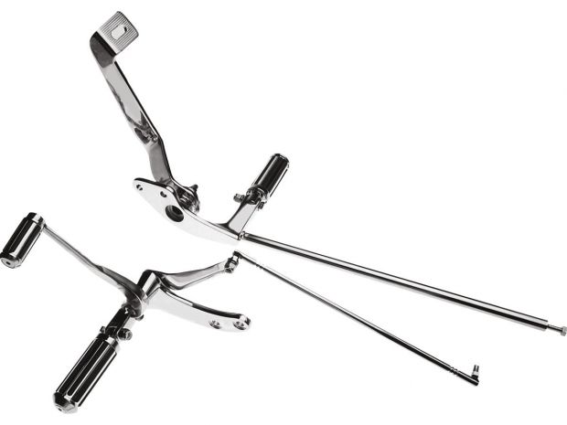 Forward Control Kit Stock Length Chrome 