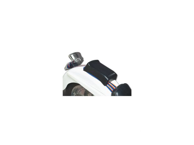 Stealth Smooth Suction Cup Pillion Pad 6,5" x 7" Black Polyurethane 