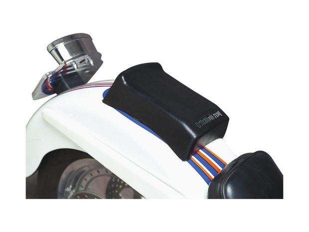 Stinger Smooth Suction Cup Pillion Pad 5,5" x 9" Black Polyurethane 