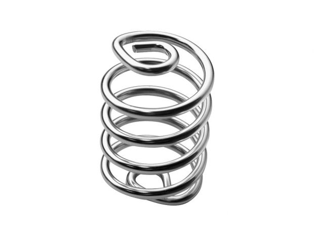 Coil Seat Spring Chrome 3" 