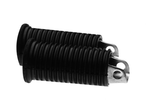 Stock Replacement Large Diameter Footpegs Black 