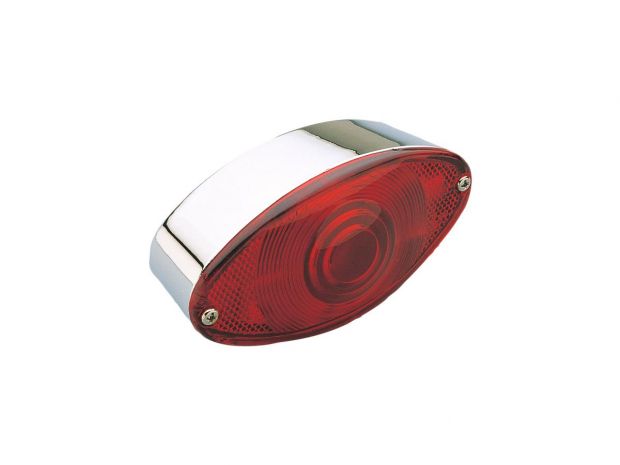 Cateye Taillight Chrome Dual Filament 