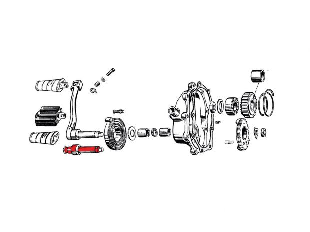 KICK STARTER SHAFT +3/4" 