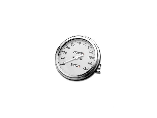 68-84 FL-Style Speedometer Scale: 120 mph; Scale Color: black; Ratio 1:1 