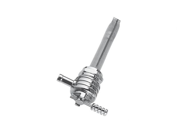 ROUND FINNED FUEL VALVE 22mm 