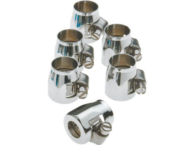 for 1/4 and 1/2 diameter hoses Hose Clamps Chrome 
