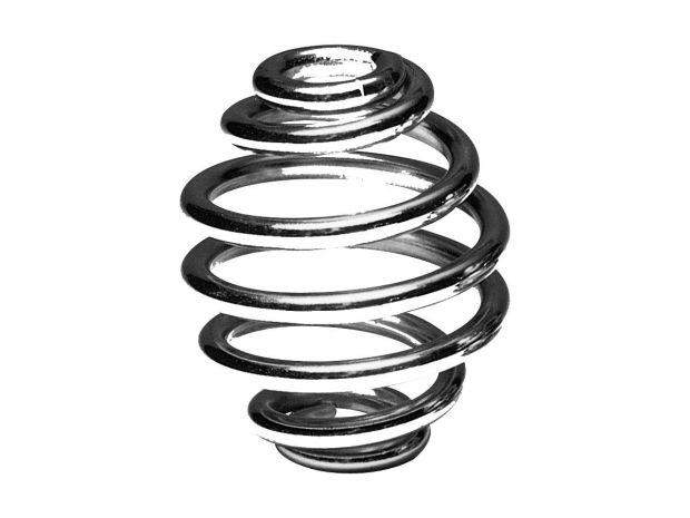 Barrel Seat Spring Chrome 3" 