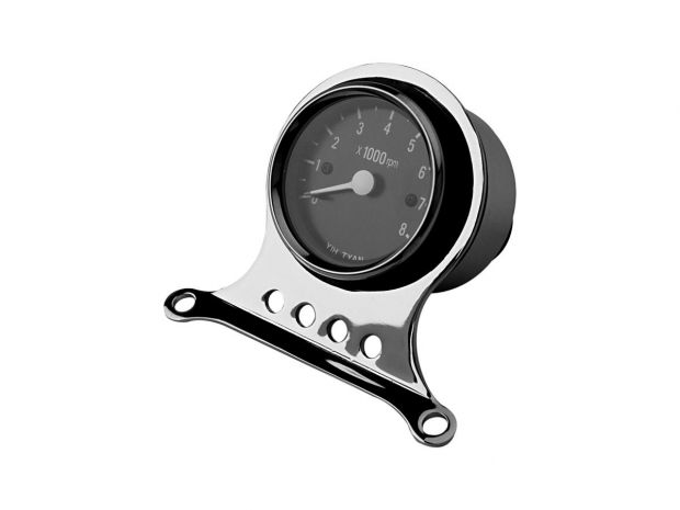 DELUXE MINI TACH KIT Tachometer Kit Scale Color: black 