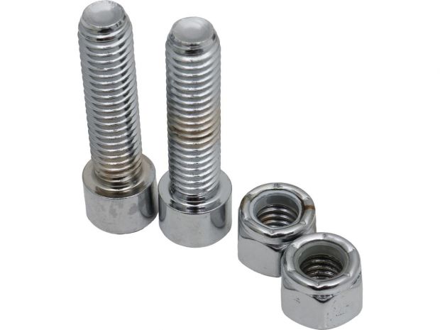 Driver/Passenger Footpeg Bolt Set Chrome 