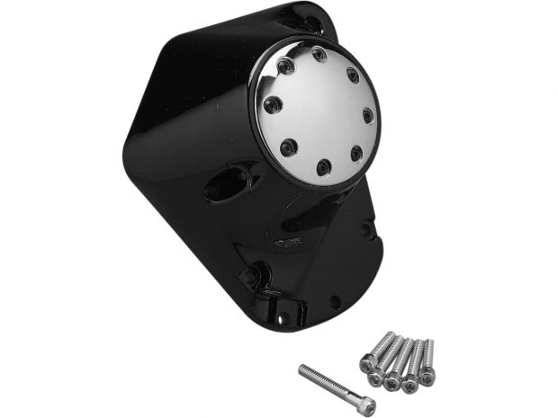 Riveted Point Cover Black Chrome 