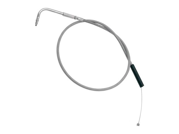 Armor Coated Throttle Cable 90 ° Stainless Steel Clear Coated 44" 