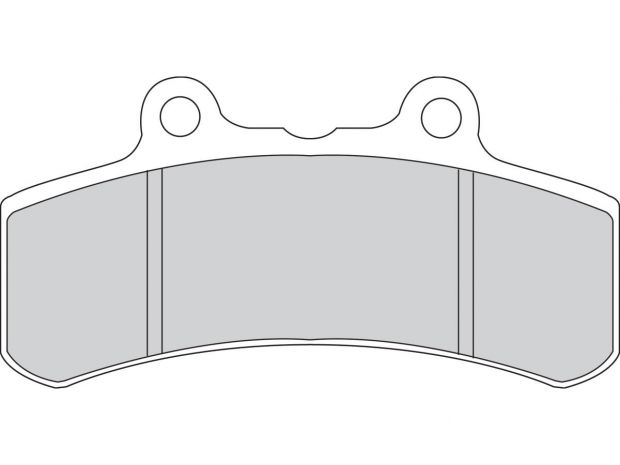 Road Platinum Mid-Metallic Brake Pads Organic Front 