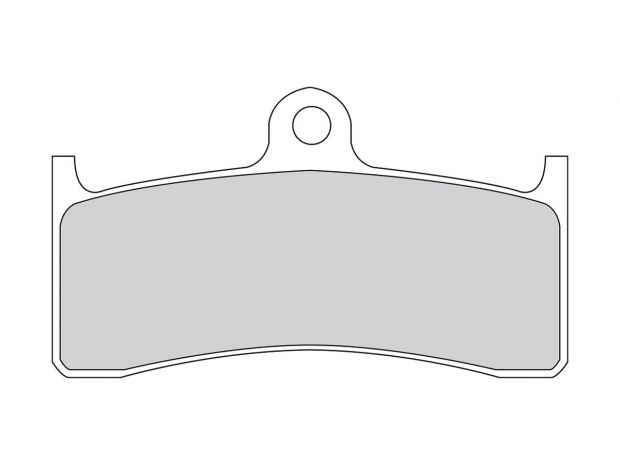Road Platinum Mid-Metallic Brake Pads Organic Front 