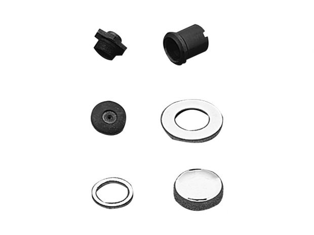 Fork Stem Bolt & Cover Kit Chrome 