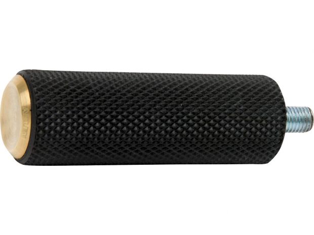 Knurled Rubber Shift/Brake Peg Brass 