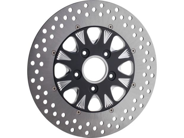 Sinister 2-Piece Brake Rotor Black Front 