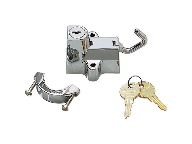 Helmet Lock 1/4" - 1 1/2" Tubing Chrome 