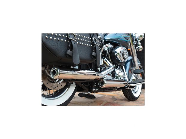 Gun Smooth Slip On Mufflers Donut End Cap Chrome Show Chrome 