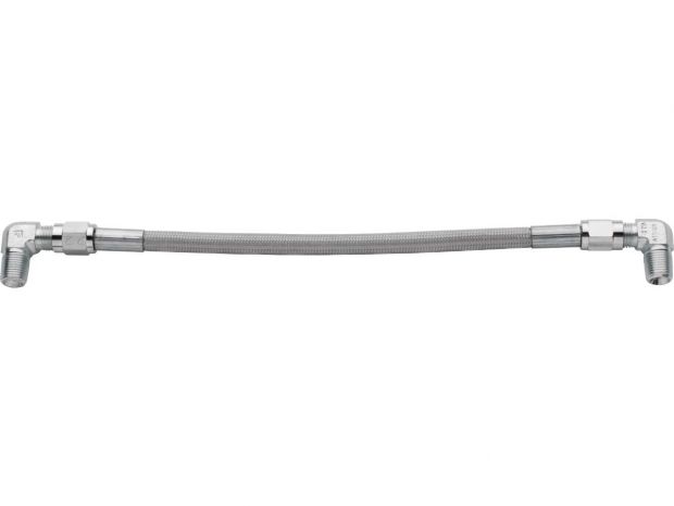 UNIV. FUEL X-OVER 9" Pre-Made Fuel Line Crossovers Stainless Steel Clear Coated 228.6 mm 