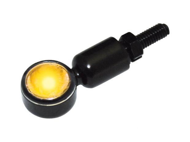 MC 1 LED Turn Signal Black Clear LED 