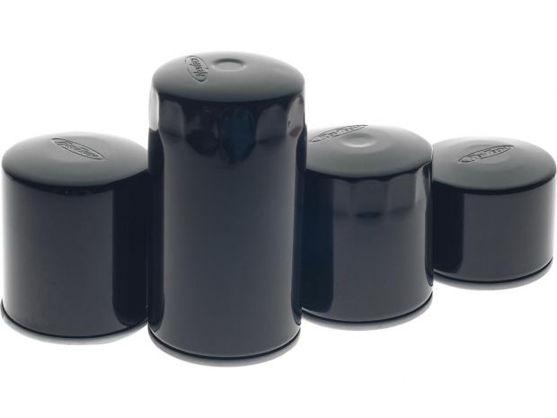 High-Performance Oil Filter with Magnet For Shovelhead, Ironhead, Early Evolution Engine (Short) Black 