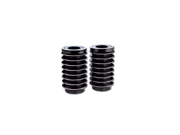 Retro Fork Boots Black Diamond Cut Anodized 