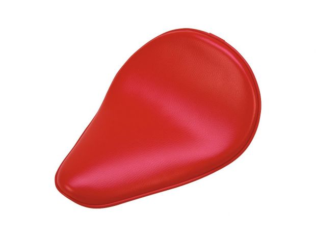 SB Small Back Side Up Thin Plain Smooth Solo Seat Red Synthetic Leather 