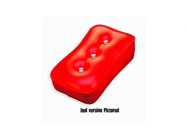 EZ Deluxe Suction Pillion Pad With chrome buttons Black 