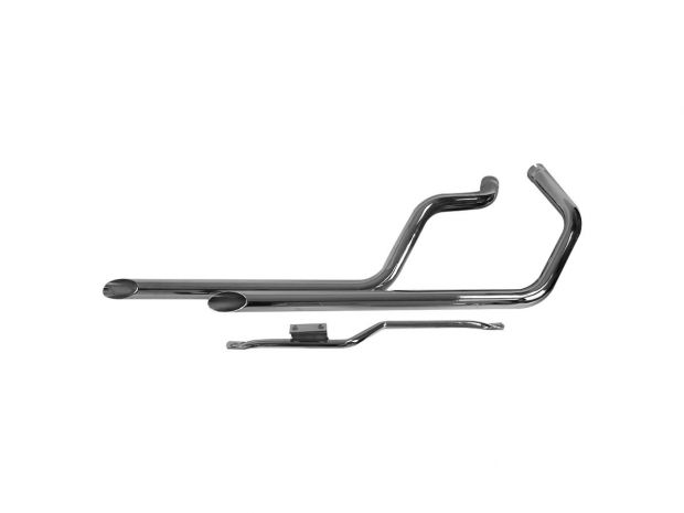 Slash Cut Drag Pipes for 79 Sportster Models Chrome 1,75" 