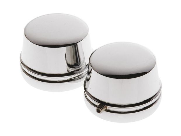 Tapered Axle Cover Round 30,4mm / 23mm Chrome 