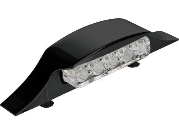 Down and Inside LED License Plate Light Black 