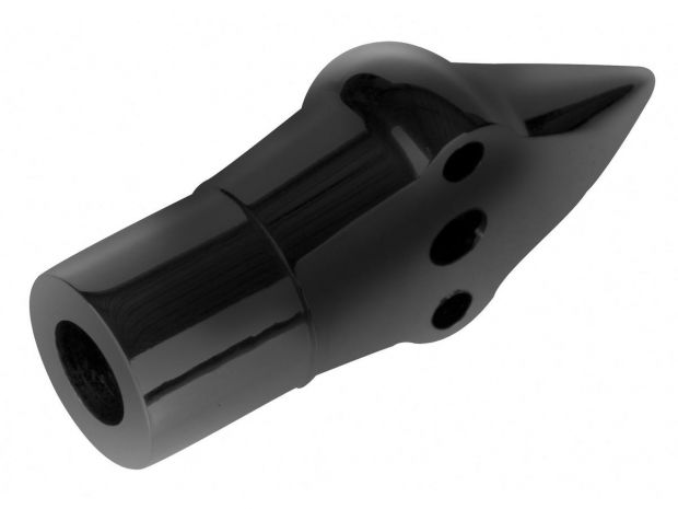 Down and Inside License Plate Turn Signal Bracket Black 