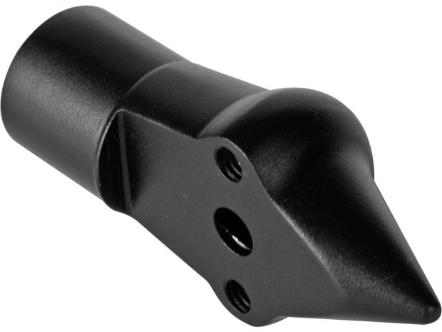 Down and Inside License Plate Turn Signal Bracket Flat Black 