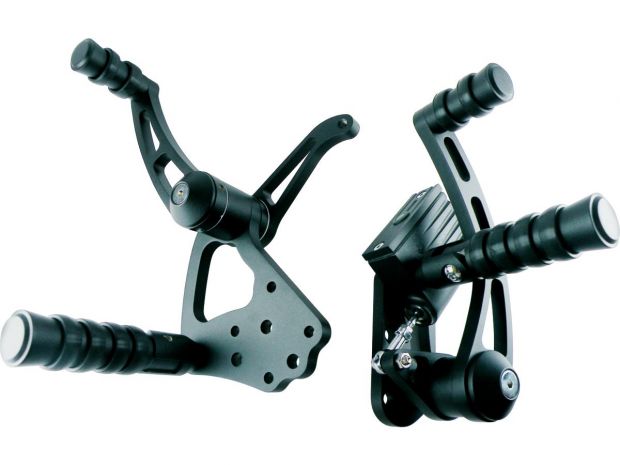 CCE Billet Forward Control Kit Black 5/8" 