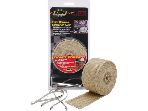 Exhaust Wrap and Tie Kit Tan 