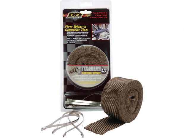 Exhaust Wrap and Tie Kit Titanium 