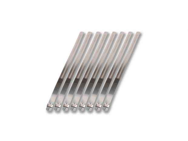 Exhaust Wrap Stainless Steel Locking Ties 9" long, 7mm wide (Pack of 8) 