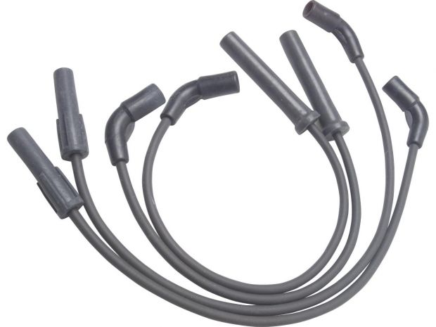 Triple Silicone Spark Plug Wire Set Black 