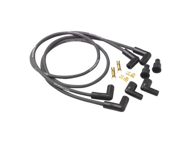 Triple Silicone Spark Plug Wire Set Black 