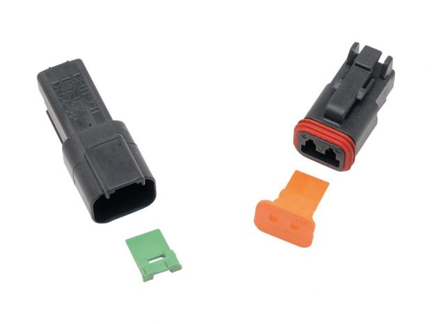 Deutsch OEM DT Series Connector Housings 2 Wire Female Black 