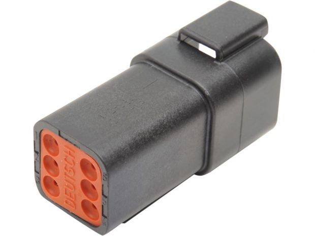 Deutsch OEM DT Series Connector Housings 6 Wire Female Black 