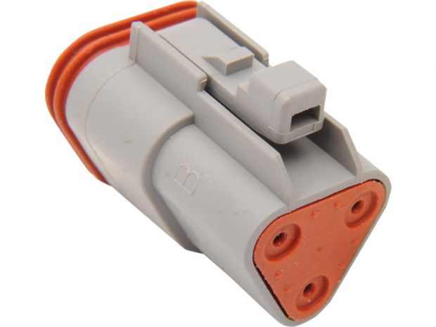 Deutsch OEM DT Series Connector Housings 3 Wire Male Gray 