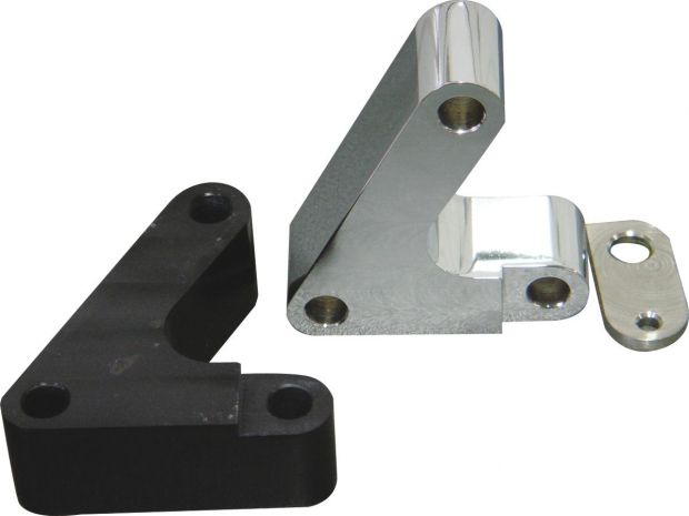 Forward Control Spacer Bracket 30 mm Black Right 