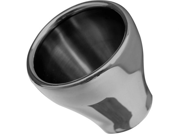 ENDCAP TRUMPET Billet End Caps Trumpet Show Chrome 60 mm 