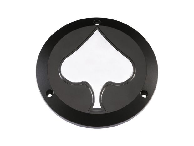 Spades Derby Cover 3-hole Black Satin 