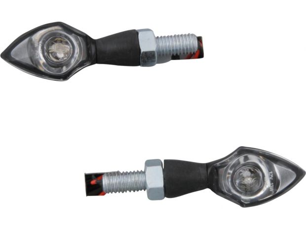 Pen Head LED Turn Signal Black Clear LED 