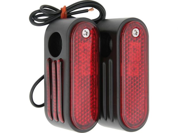 Custom Dual Function LED Rear Marker Lights Black 